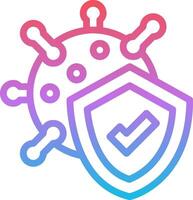 A shield with a check mark on it vector