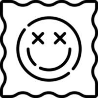 A smiley face icon on a white background vector