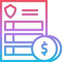 A dollar coin and a check are on top of a paper vector