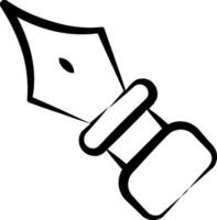 A pen and ink on a white background vector