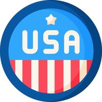 A badge with the word usa on it vector