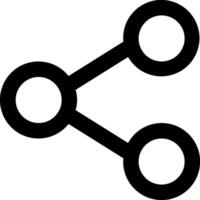 A black and white image of two circles vector