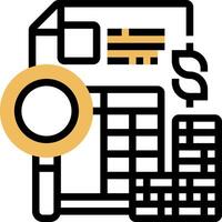 Accounting software icon vector