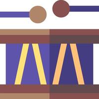 A drum with two sticks and a stick vector