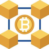 Bitcoin blockchains and blockchains vector