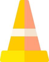 A traffic cone on a white background vector