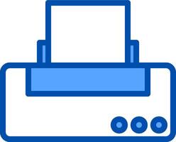 A printer icon on a white background vector