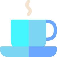 A cup of coffee with a saucer on a white background vector