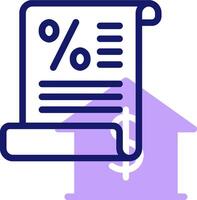 Home loan calculator icon vector