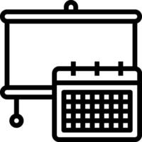 A calendar and a board with a calendar on it vector