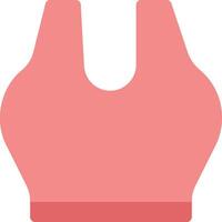 A pink bra top with a small hole in the middle vector