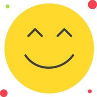 A smiley face with a circle around it vector