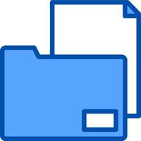File folder icon vector