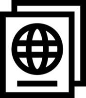 A globe icon on a white background vector