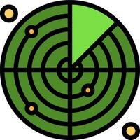 A green circle with a compass in the center vector