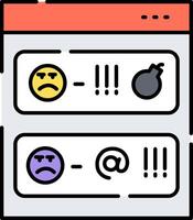 A web page with two emoticions and a smiley face vector