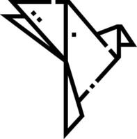 A black and white drawing of a bird vector