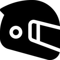 A black and white helmet icon on a white background vector
