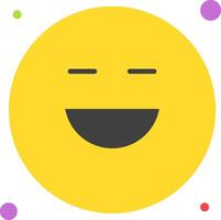 A smiley face with colorful dots on it vector