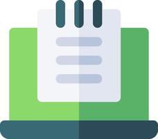 A calendar icon with a note pad on top vector