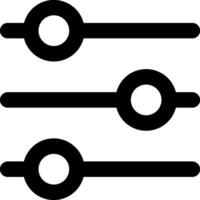 A black and white image of three circles vector
