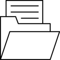 File folder icon vector
