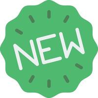 A green sticker with the word new on it vector
