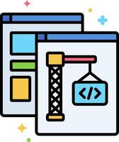 Web development icon vector