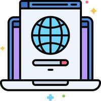 Web hosting services vector