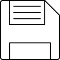 A floppy disk icon on a white background vector