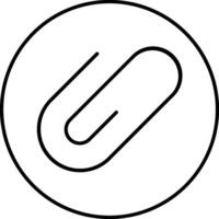 Clip icon in a circle vector