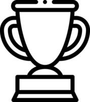 A trophy cup icon on a white background vector