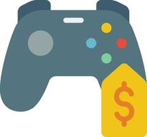 A game controller with a dollar sign vector
