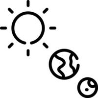 A black and white image of a sun and a globe vector
