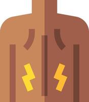 A man with a lightning bolt on his chest vector