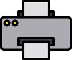 Printer icon on white background vector