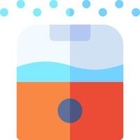 A colorful and colorful container with bubbles vector
