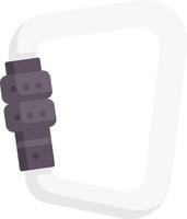 A white square with a black handle on it vector
