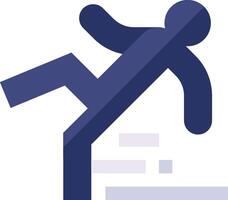 A person falling down a staircase vector