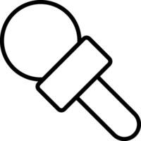 A microphone icon on a white background vector