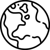 Earth globe coloring pages vector