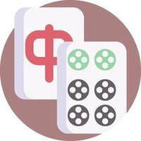 A mahjong game with four pieces and a dollar sign vector