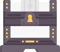 A computer with a lock on it vector