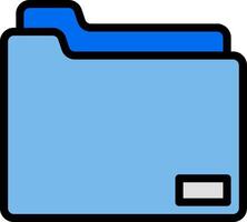 File folder icon vector