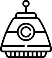 A robot icon on a white background vector