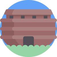 Noah's ark icon vector