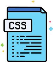 Css file icon vector