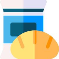 Bread and butter icon vector