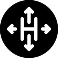 A black and white logo with arrows pointing in different directions vector