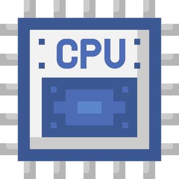 un computadora procesador con el palabra UPC en eso vector